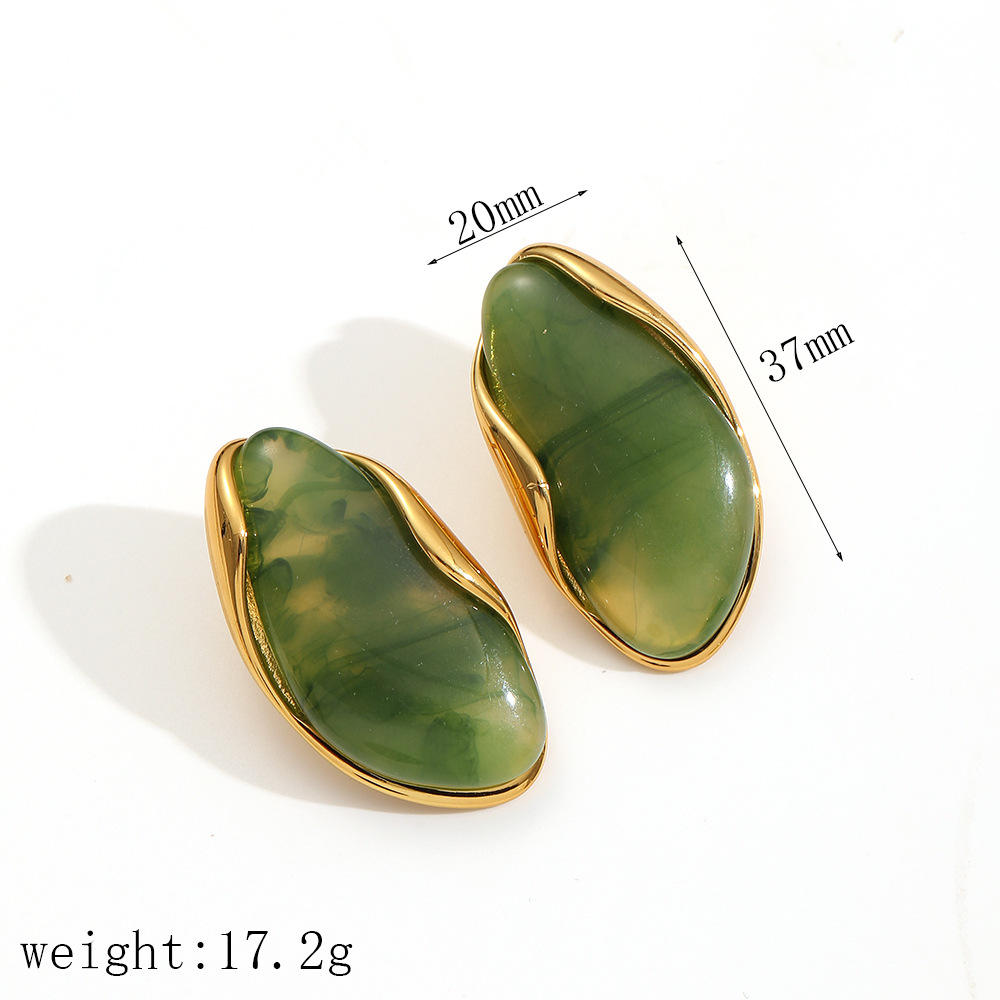 Janya Gold Shell Drop Earrings