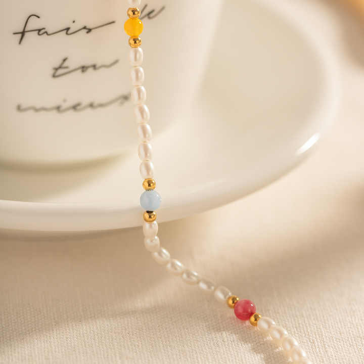 Lumine Pearl Beaded Anklet
