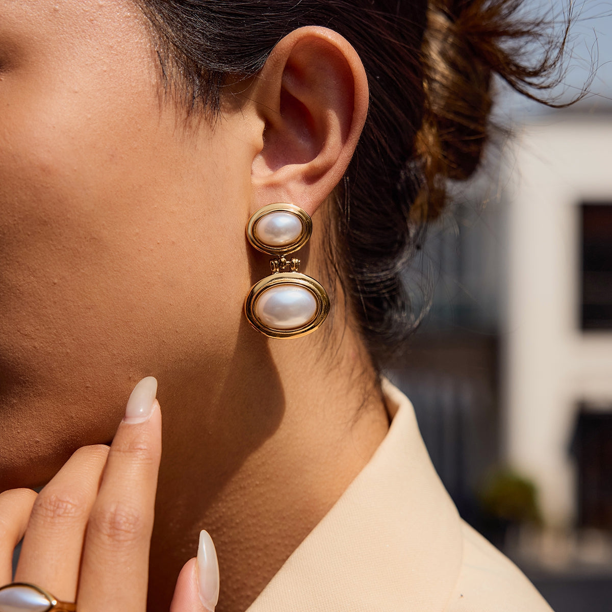 Isla Pearl Drop Earrings