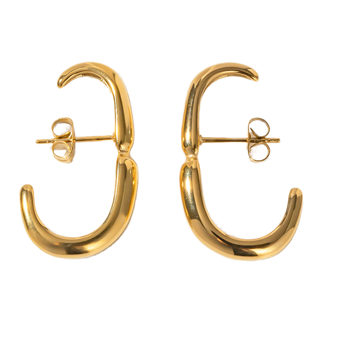 Selina Bold Gold Hoop Earrings for Women
