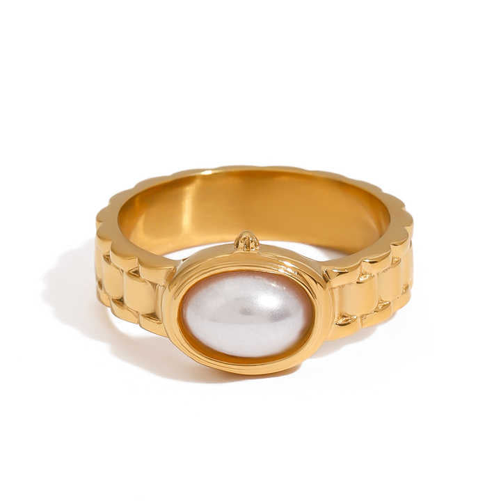 Diana Gold Pearl Fashion Ring