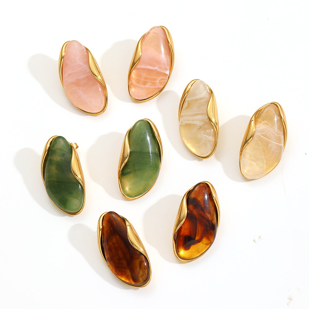 Janya Gold Shell Drop Earrings