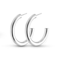 Thumbnail for Silver color hoops 