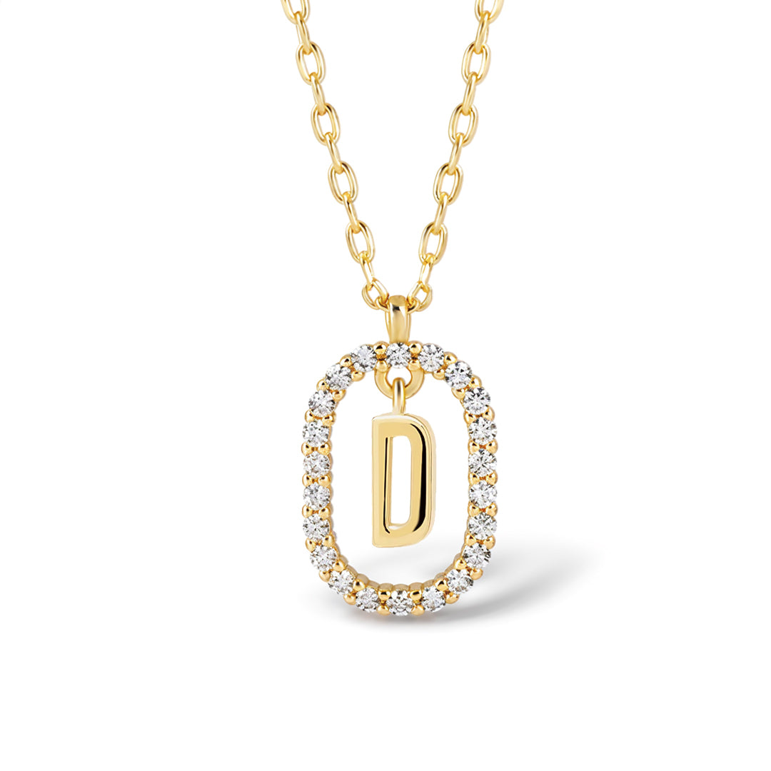 Lena Radiant Initial Necklace - Amalfa