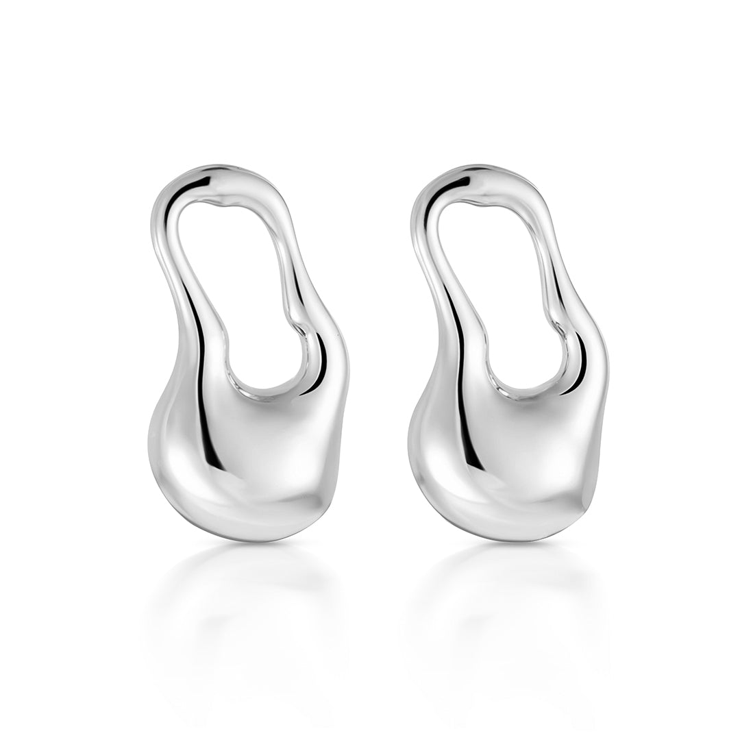Iris Sculptural Drops Earrings For Women - Amalfa