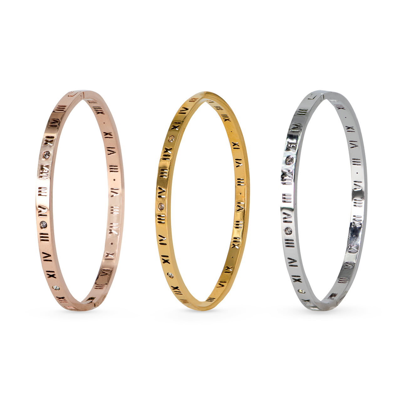 Lana Roman Numeral Adjustable Gold Bracelet