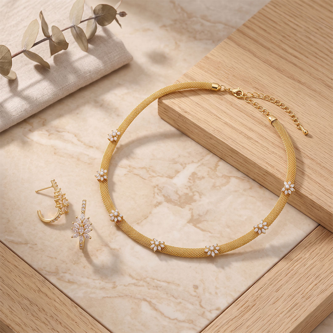 Laurel Necklace & Earrings Set