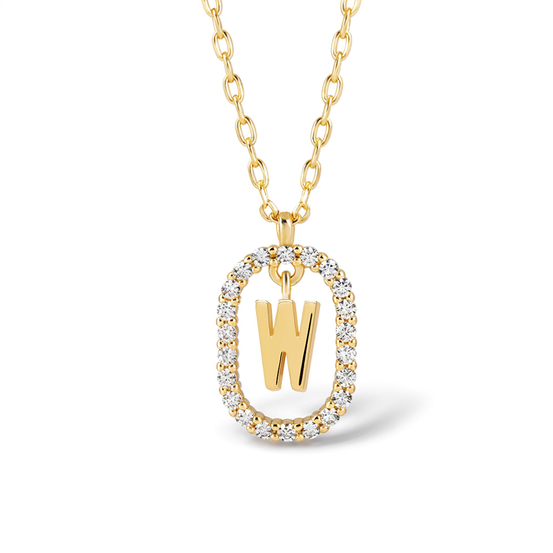 Lena Radiant Initial Necklace - Amalfa