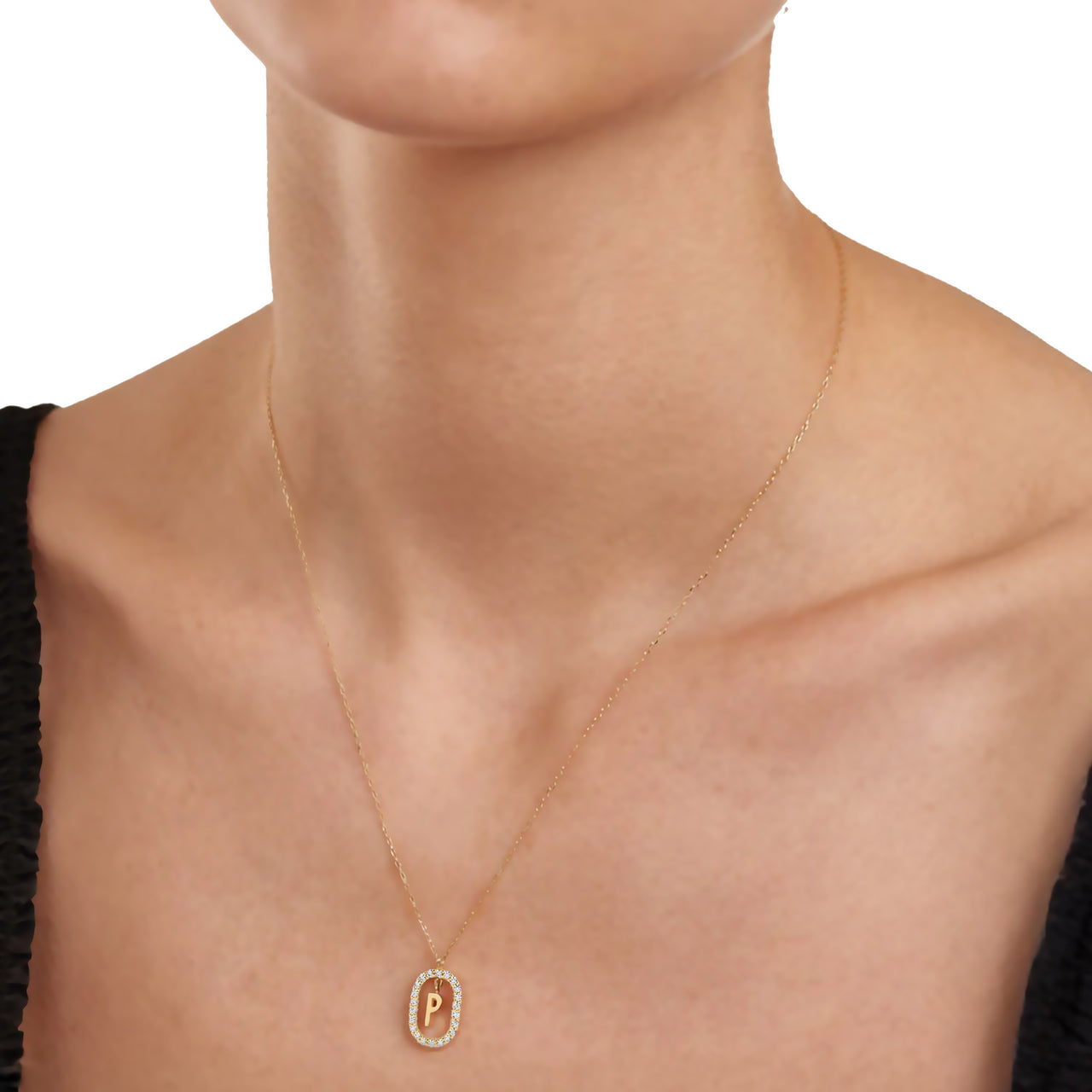 Lena's Radiant Initial Necklace