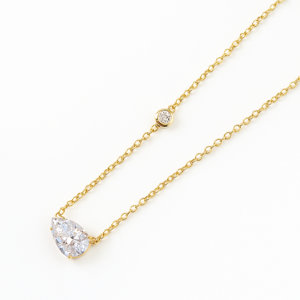 Lira Teardrop Pendant Necklace For Women