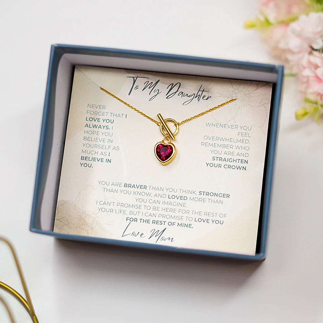 Amara Heartfelt Gold Necklace For  Women Daughter Gift Set