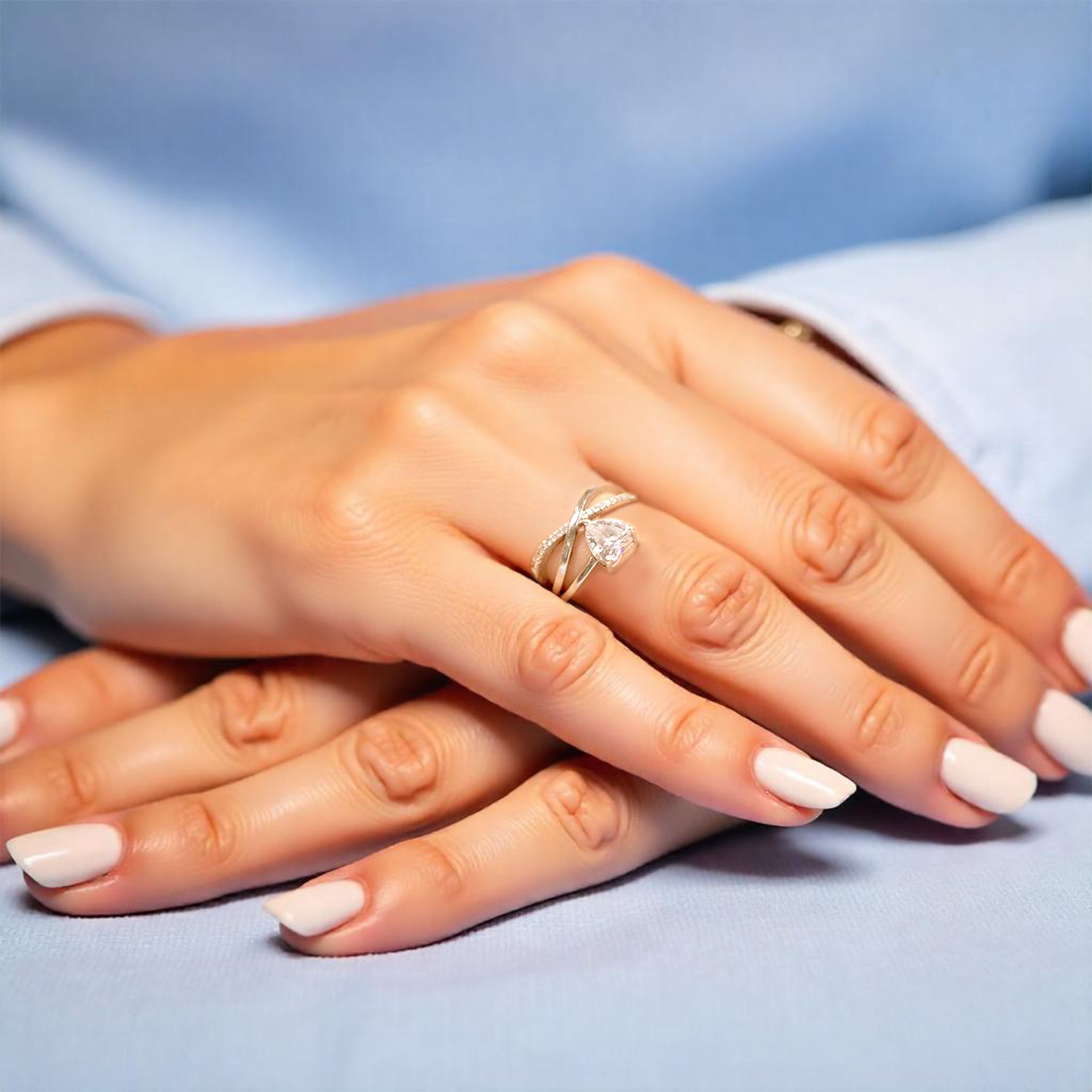 heart stone ring for office wear women minimal jewellery

