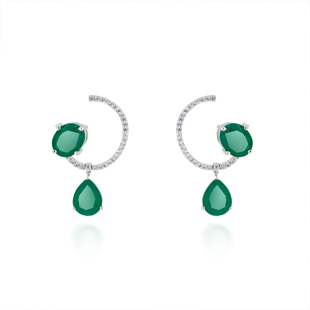Onyx 925 Sterling Silver Gemstone Drops