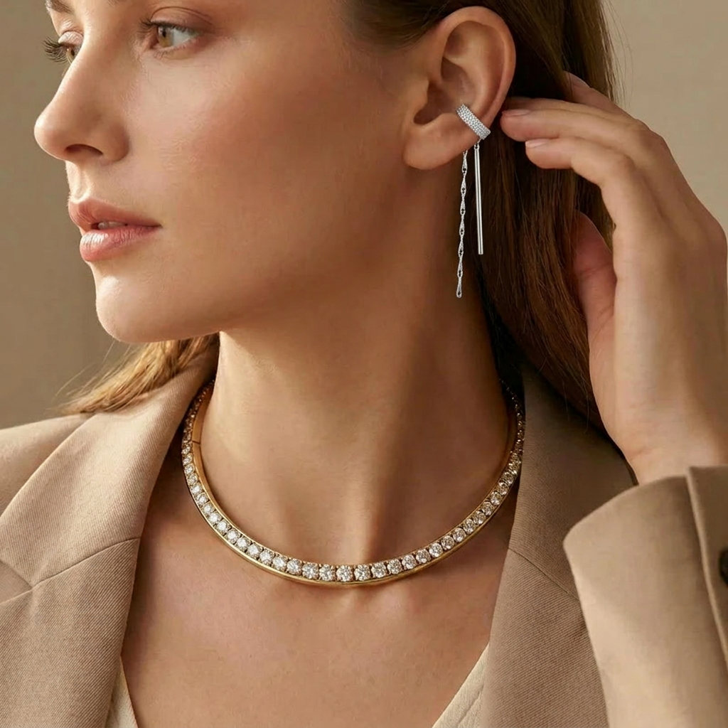 Crystal Collar Necklace For Women