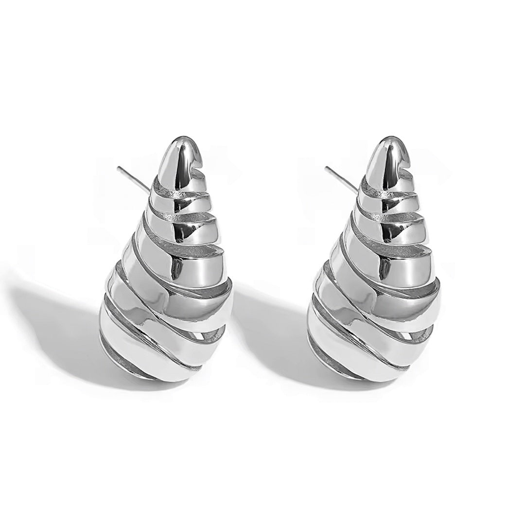 Evie Twisted Hoop Earrings - Amalfa