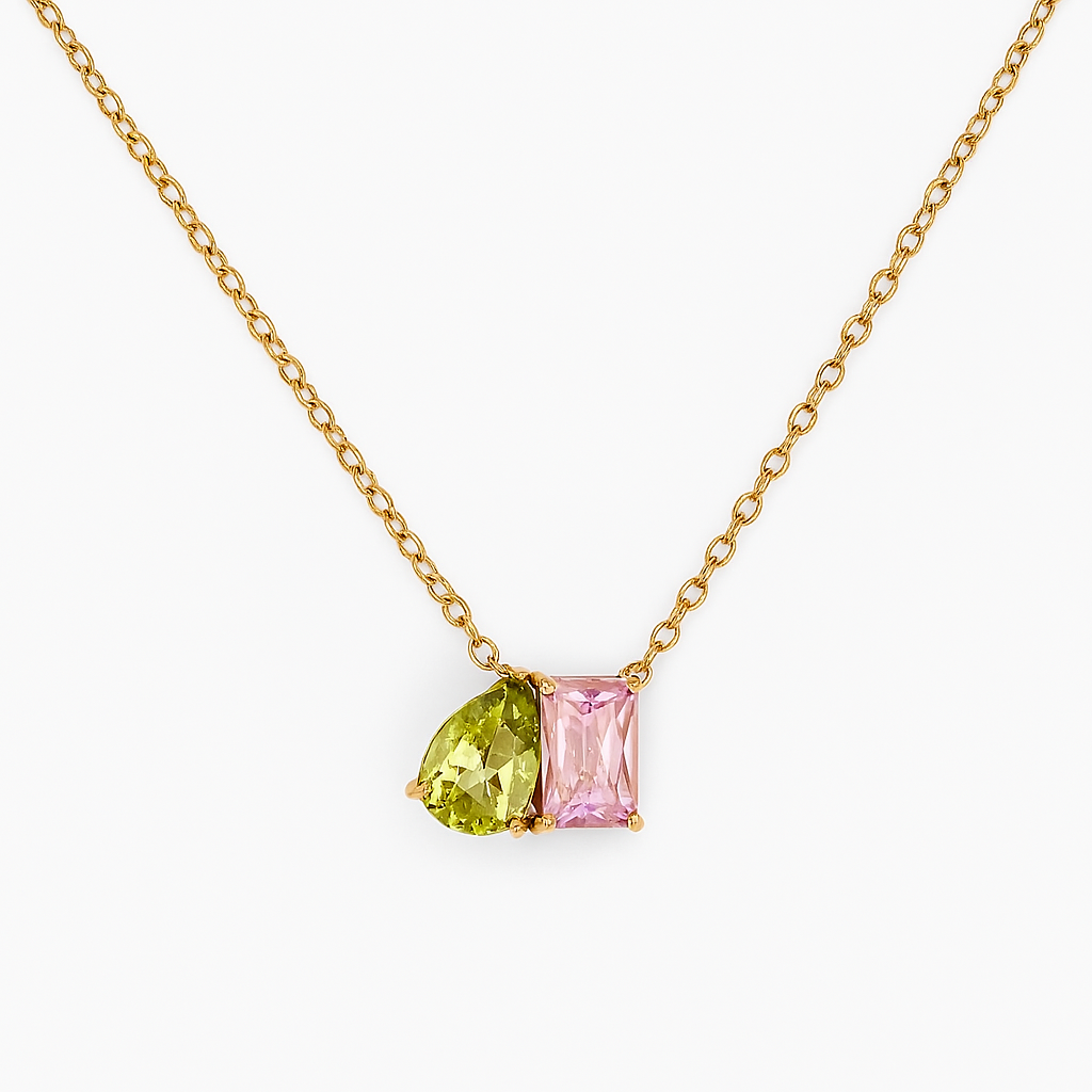 Tia Multi Gem Stone Necklace for Women