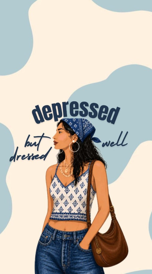depressed but dressed well