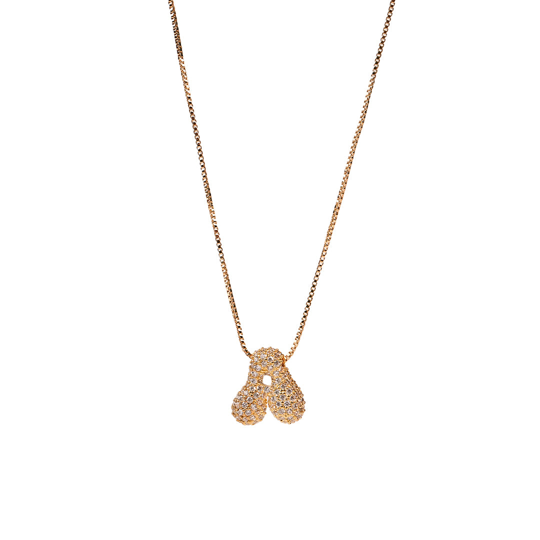 Yumi Sparkling Initial Necklace