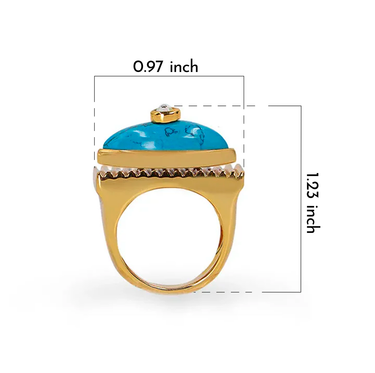 Amun Turquoise Handmade Ring