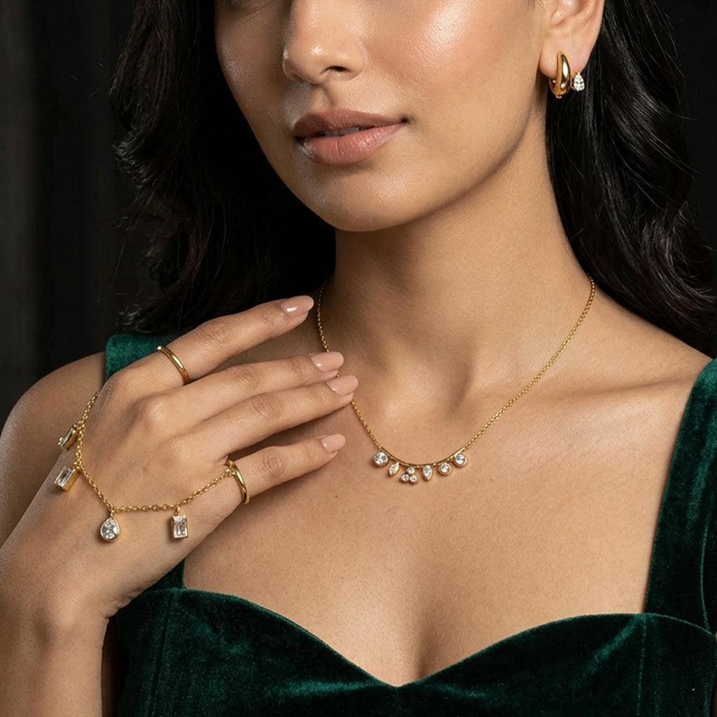 Auralis Drop Duo Earrings For Women
