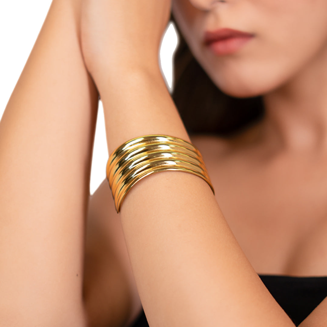 Aurora Wavy Cuff Bracelet