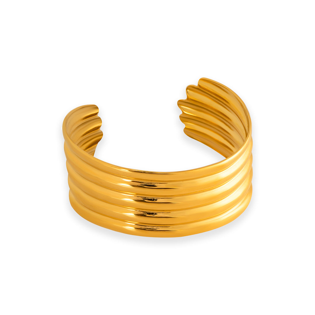 Aurora Wavy Cuff Bracelet