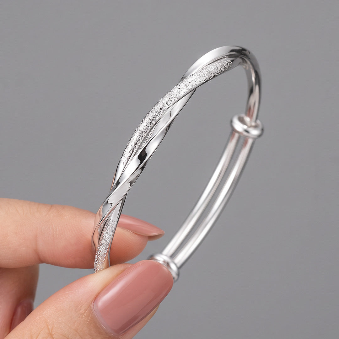 Aurora Twist Adjustable Bangle