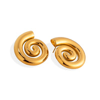 Thumbnail for Ava’s Golden Spiral Earrings