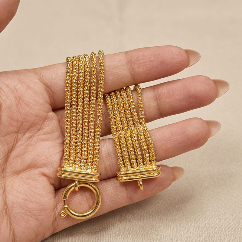 Sabine Multi-Strand Mesh Bracelet