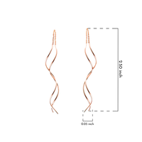 Thumbnail for rose gold earring with size