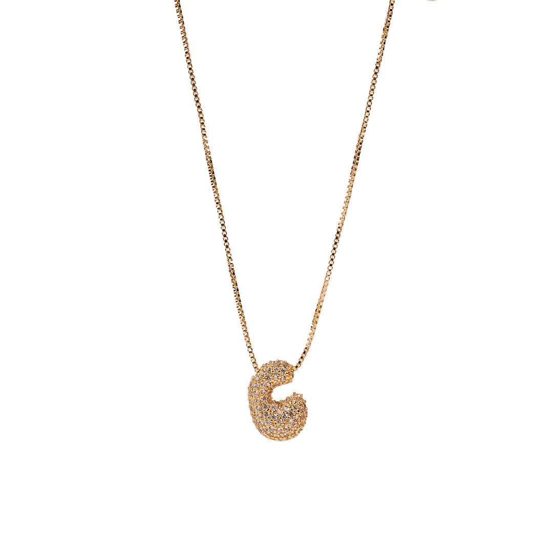 Yumi Sparkling Initial Necklace