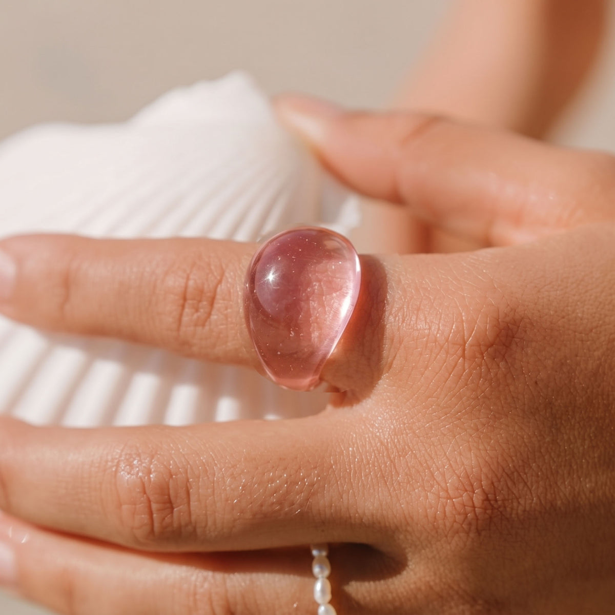 Clara Noir Orb Ring
