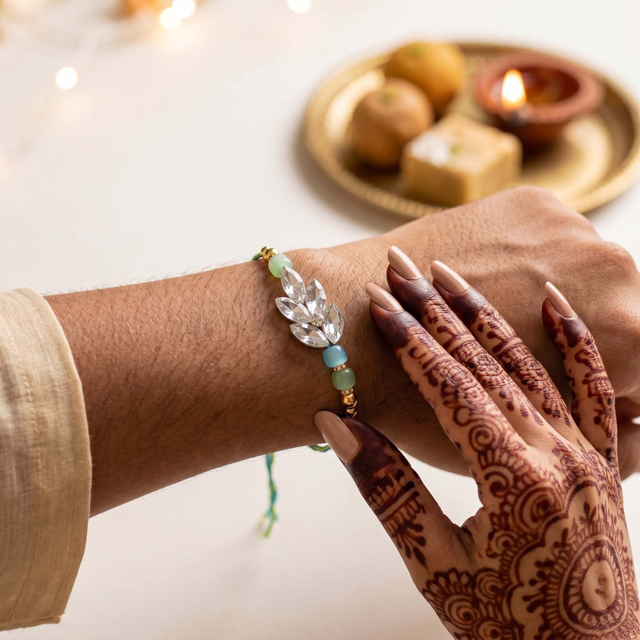 Mayurika Rakhi Set