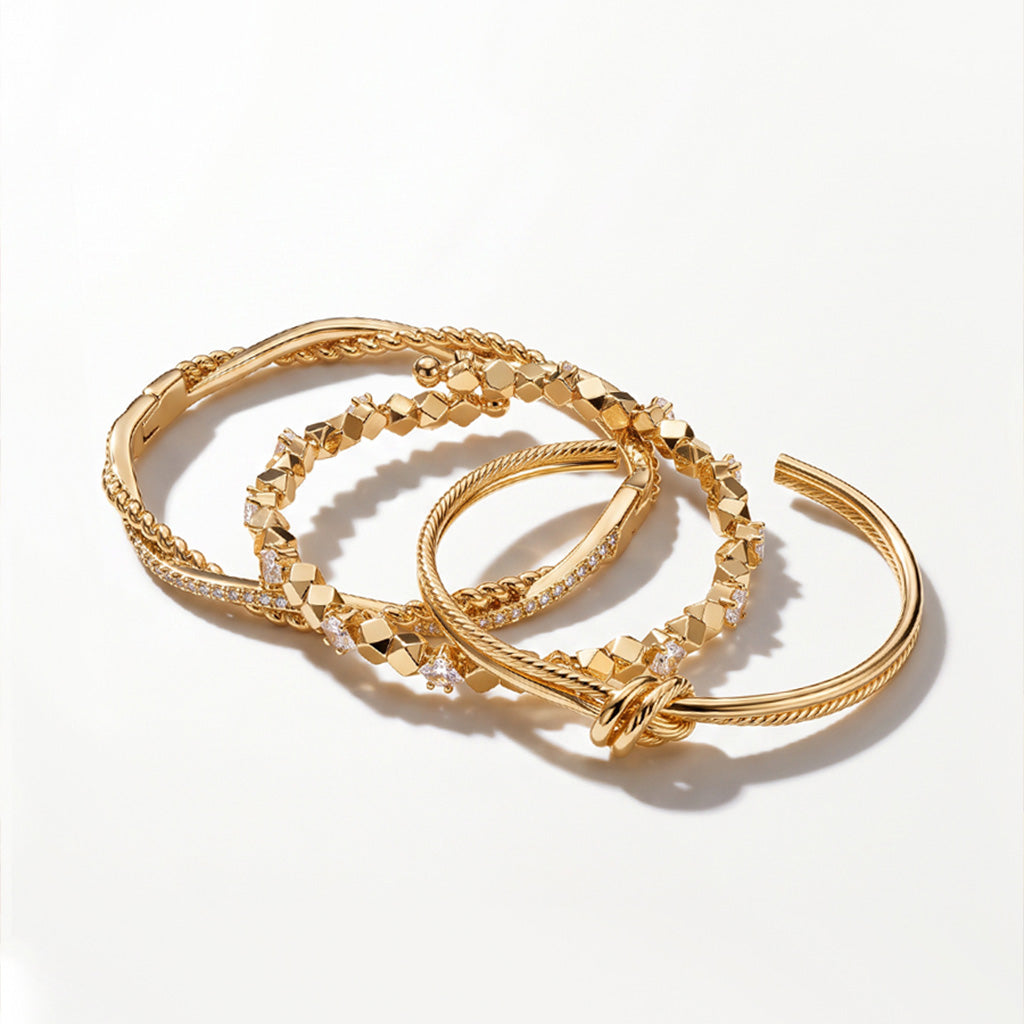 The Golden Hour 3-Piece Bracelet Stack