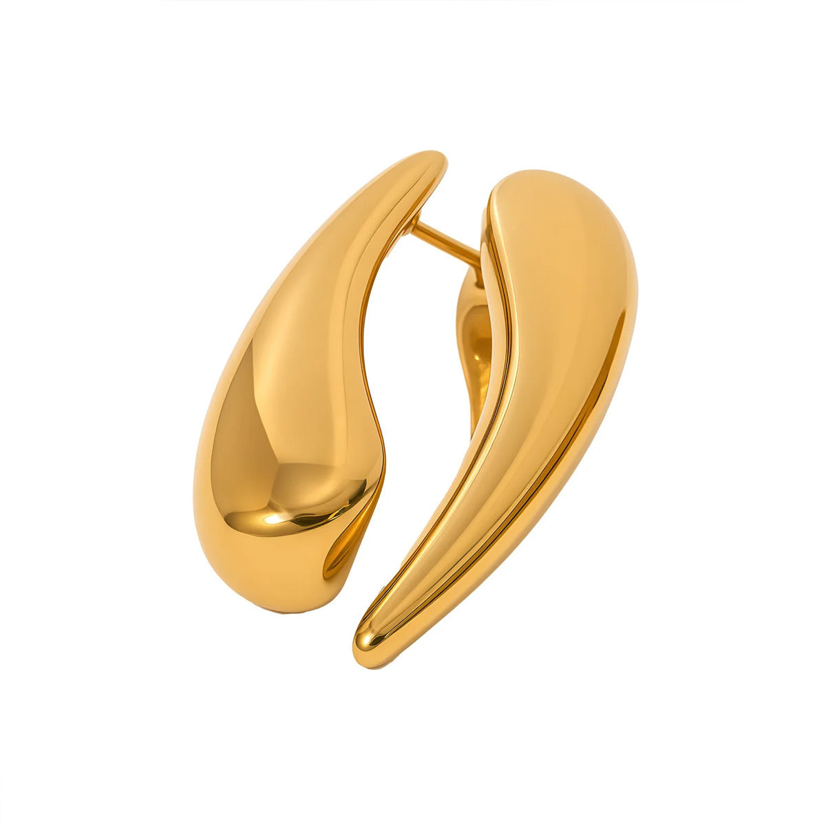 Molten Arc Drop Earrings (Two in One)