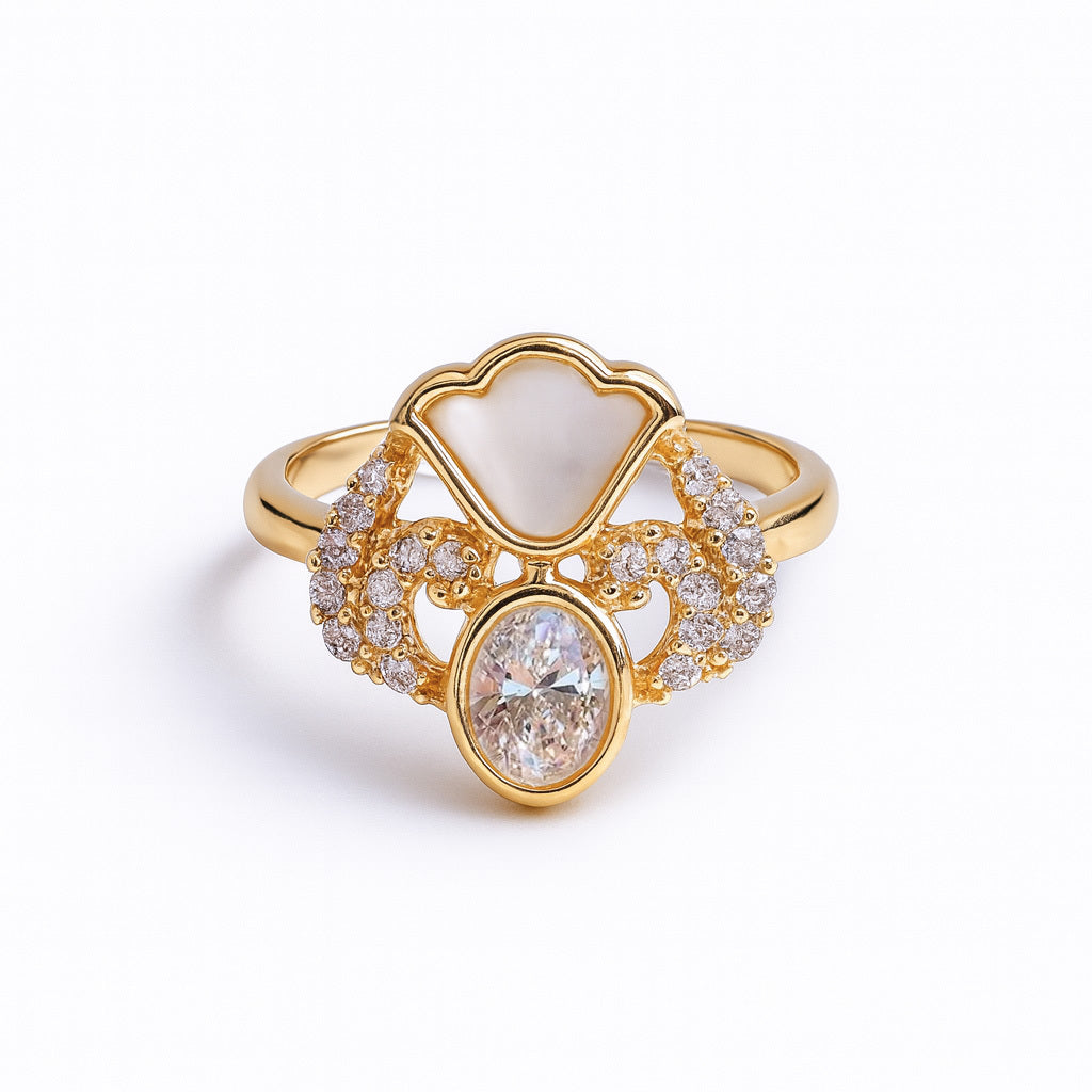 Noor Kundan Bloom Ring