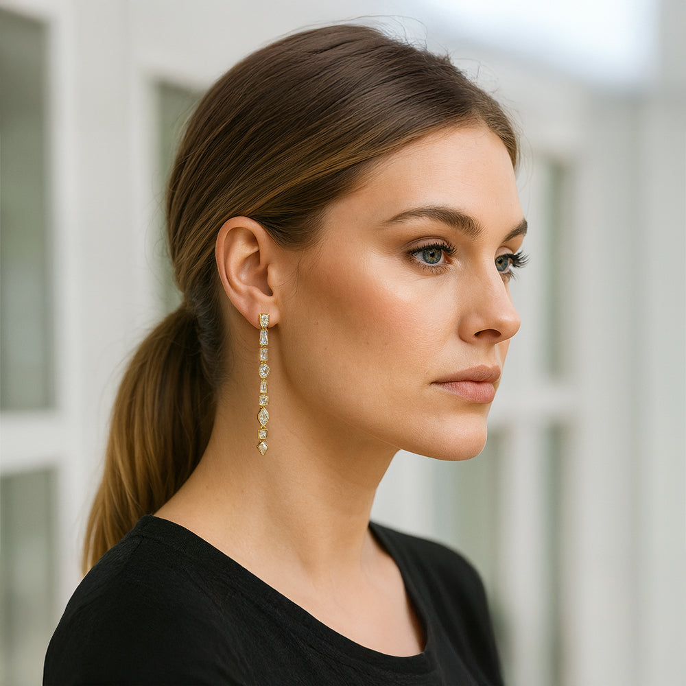 Sophie Geometric Earrings for Women - Amalfa