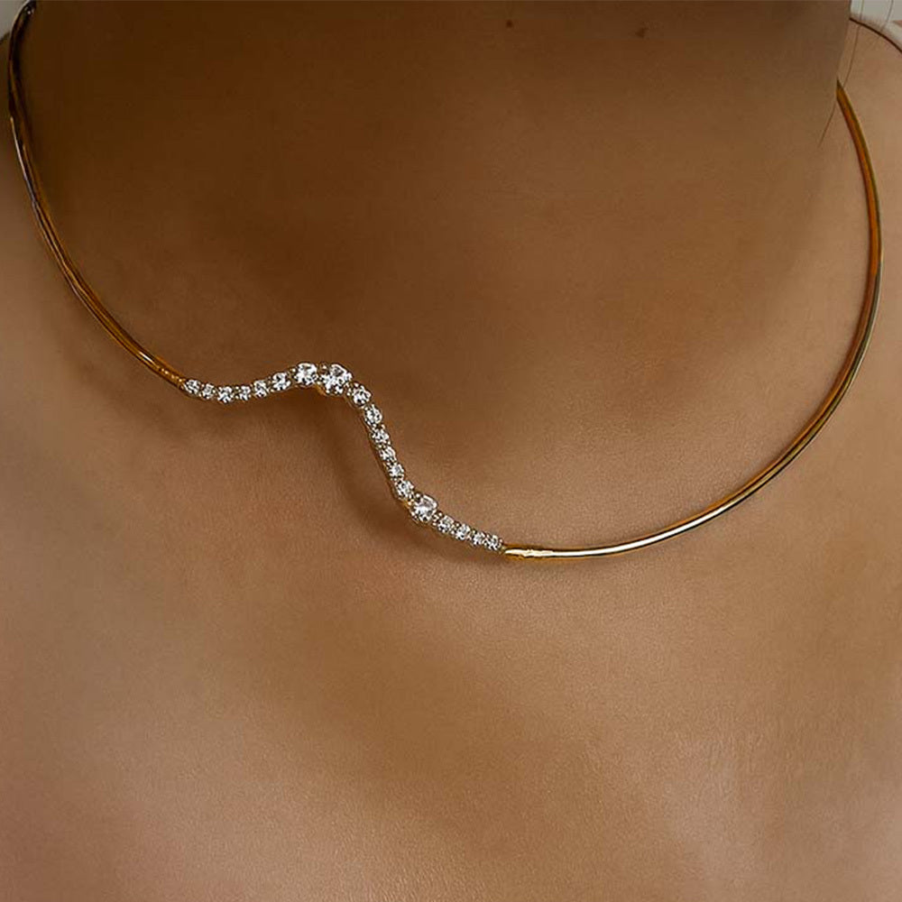 Mireille Wave Collar Necklace