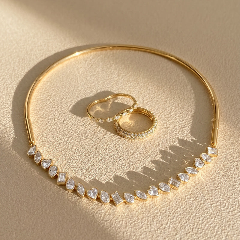 Isabella Crystal Collar Jewellery Set