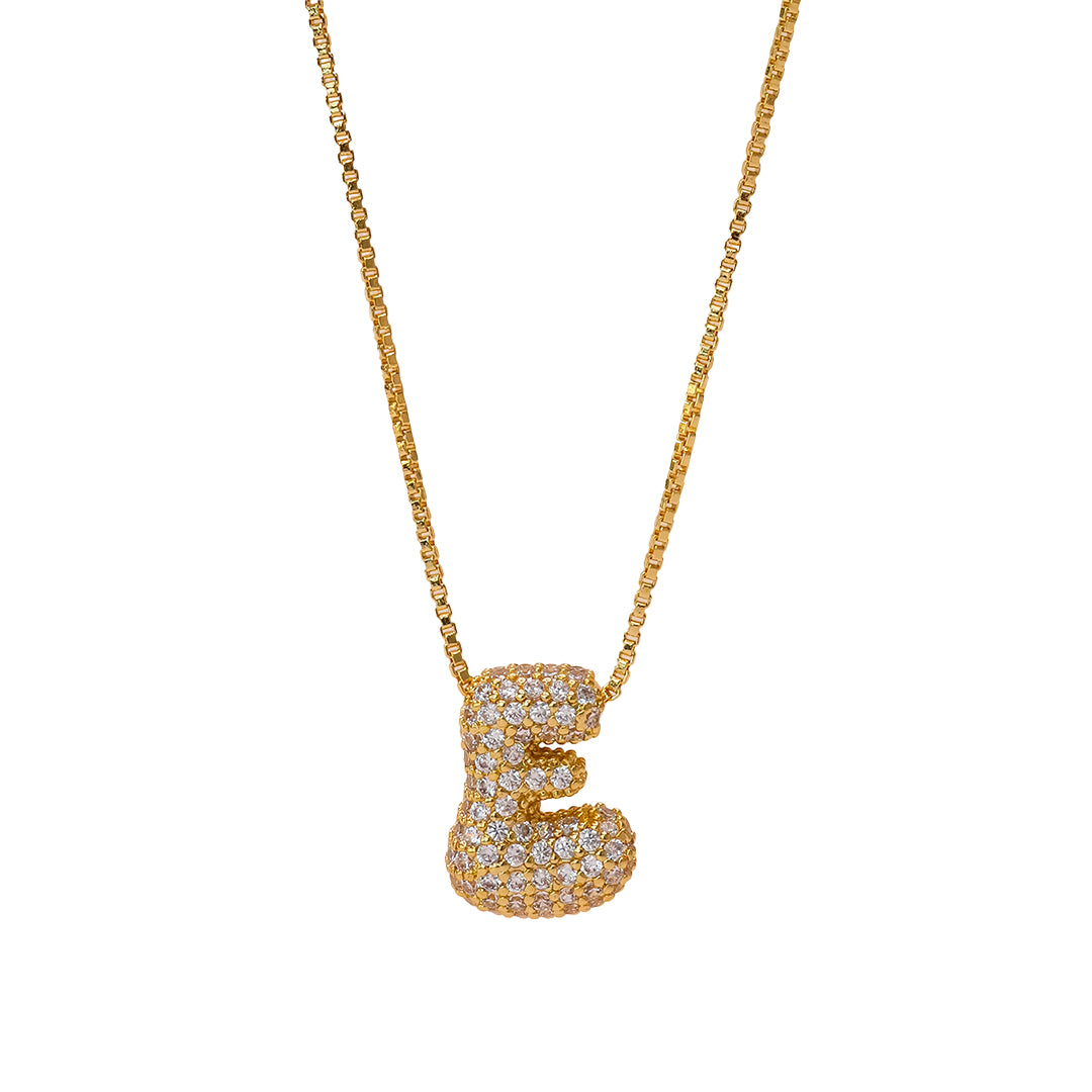 Yumi Sparkling Initial Necklace