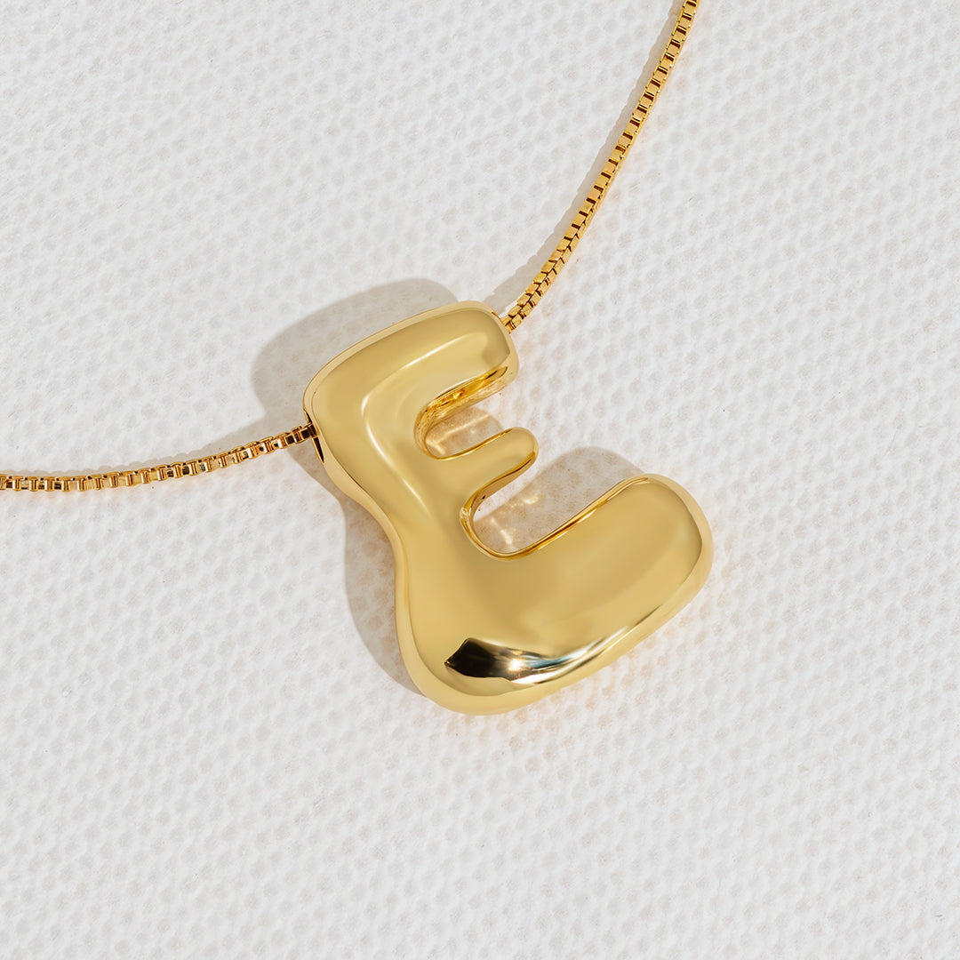 Hana Bubble Letter Necklace