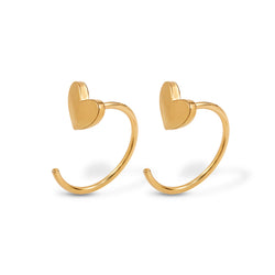 Milly  Heart Ear Cuffs