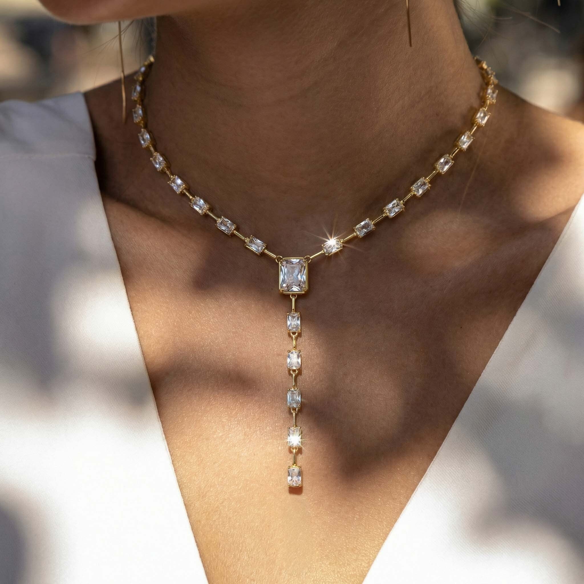 Emerald Cut Necklace for Women