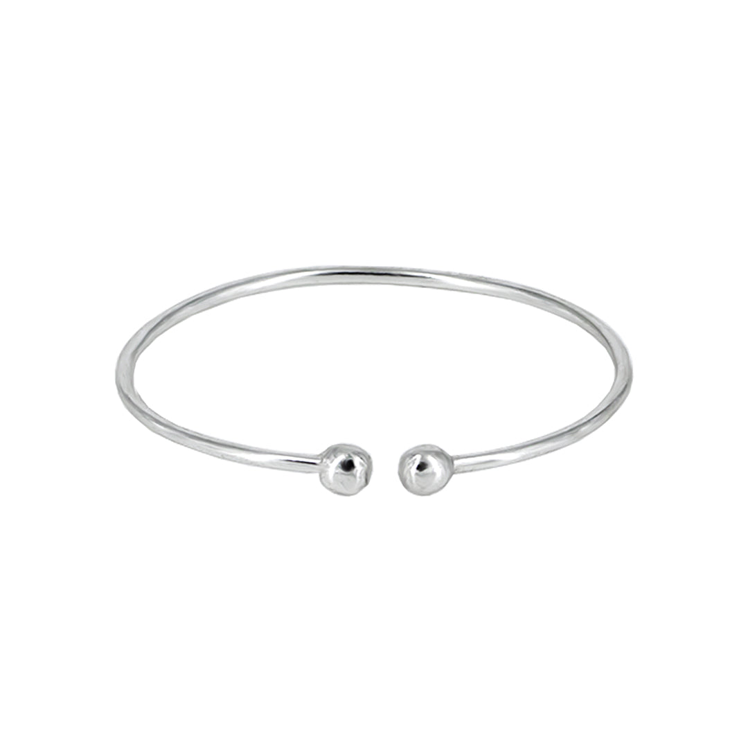 Orb Sleek Open-Ended Cuff Bracelet