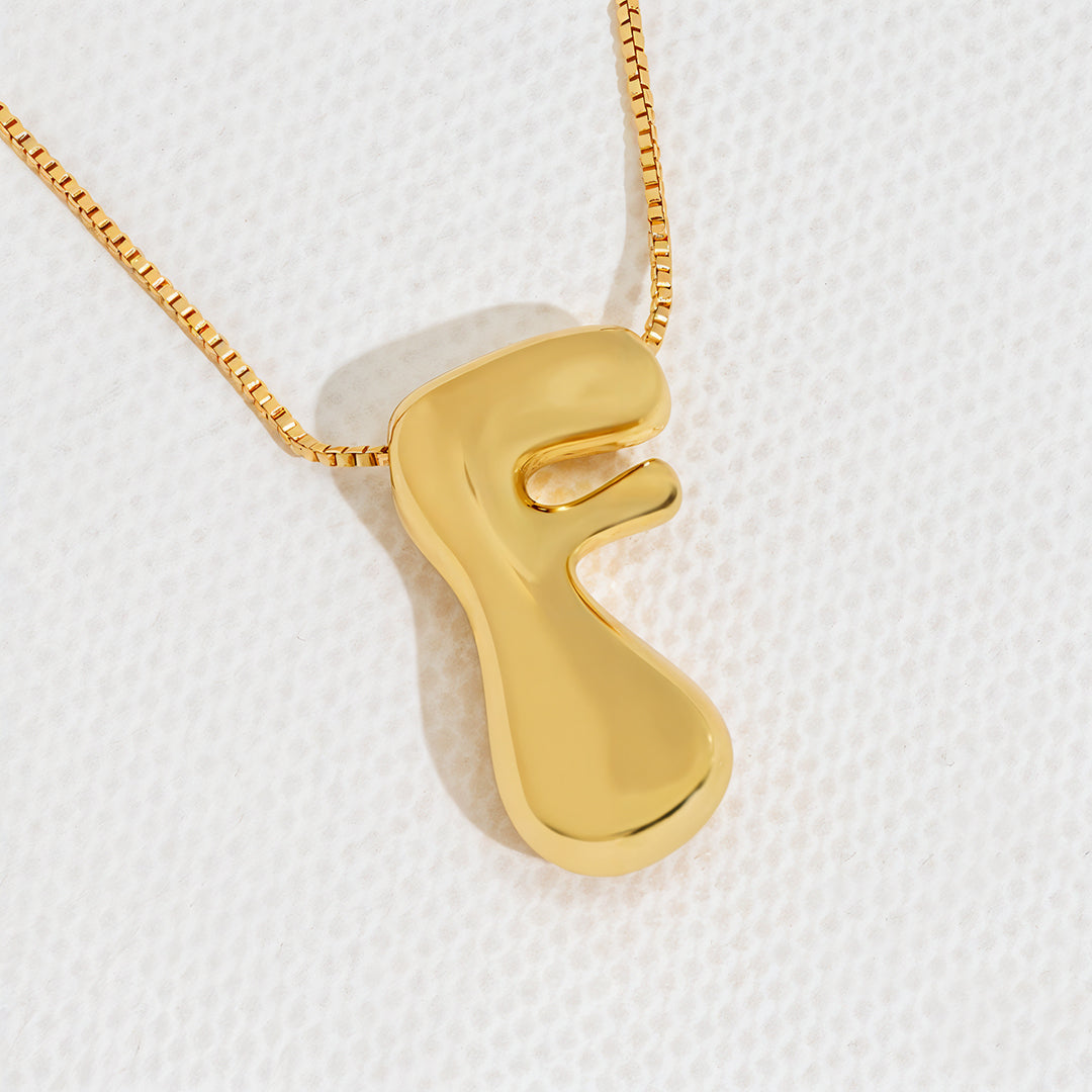 F initial necklace