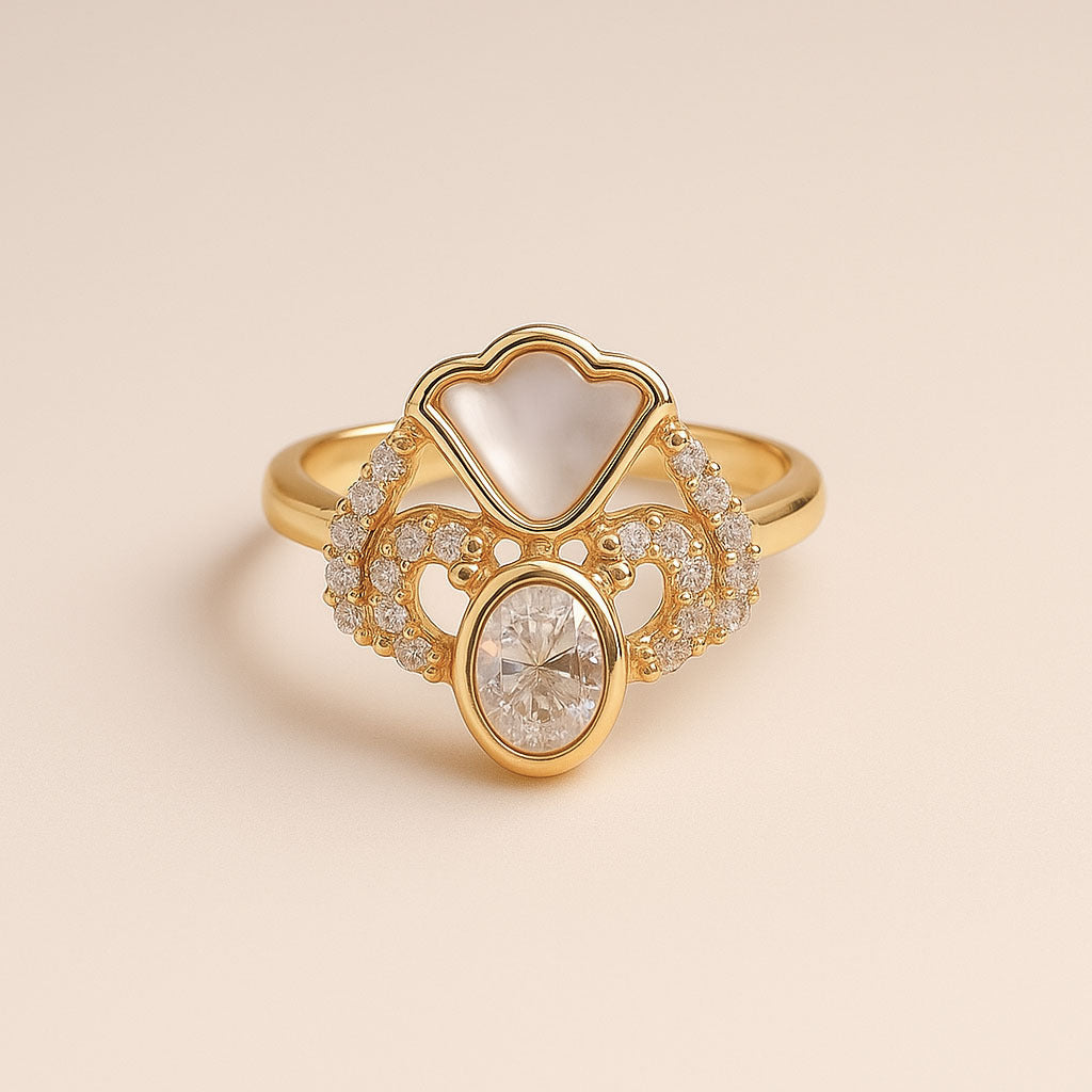 Noor Kundan Bloom Ring