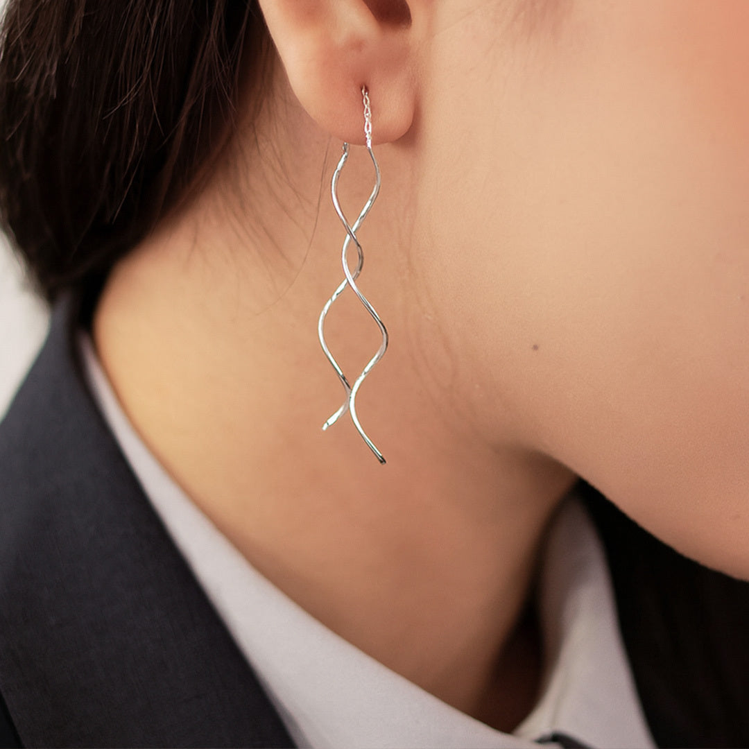 Sia Twisted Tassel Earrings