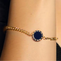 Thumbnail for Midnight Elegance 18k Gold Plated Bracelet