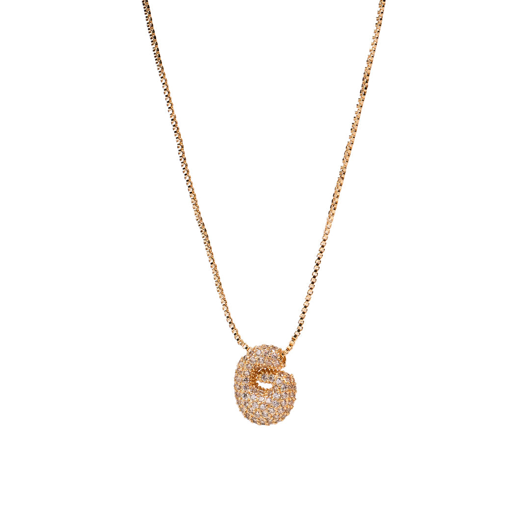 Yumi Sparkling Initial Necklace