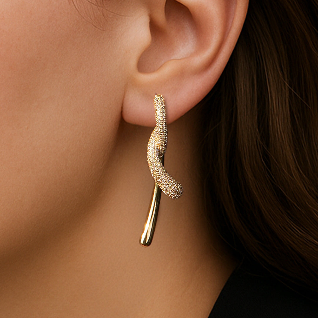 Sculptural Knot Drop Earrings